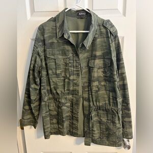 Dark green camouflage jacket